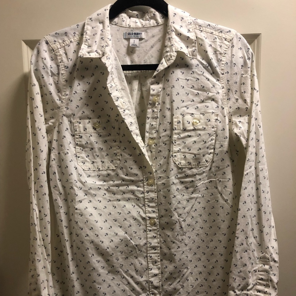 Old Navy button down with anchors